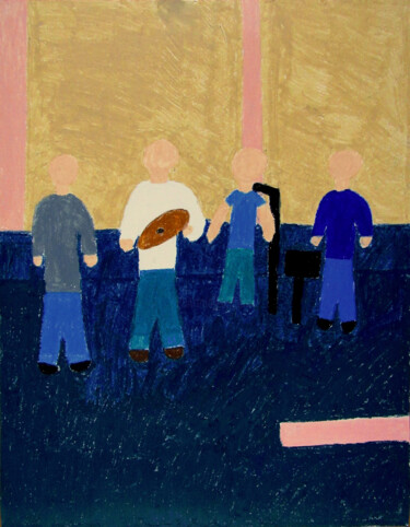 "La Mamounia" başlıklı Resim Guillaume Chocu (YAUME-C) tarafından, Orijinal sanat, Pastel Ahşap panel üzerine monte edilmiş