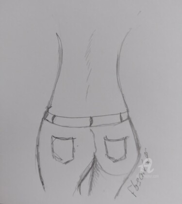 Drawing titled "fantasme 3" by Flobscnv, Original Artwork, Pencil