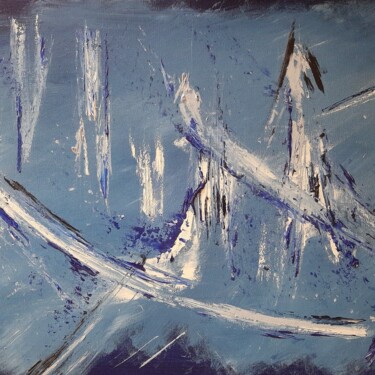 Peinture intitulée "plongeons" par Patrice Poidevin, Œuvre d'art originale, Acrylique