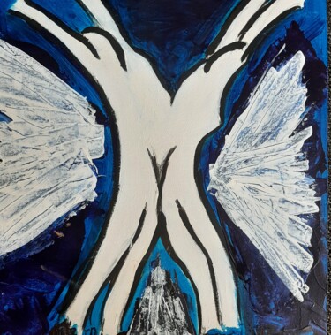 Peinture intitulée "Orgasme du couple" par Patrice Poidevin, Œuvre d'art originale, Acrylique