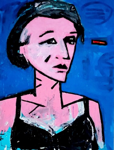 Peinture intitulée "Carol.M" par Eric Dhulst, Œuvre d'art originale, Acrylique