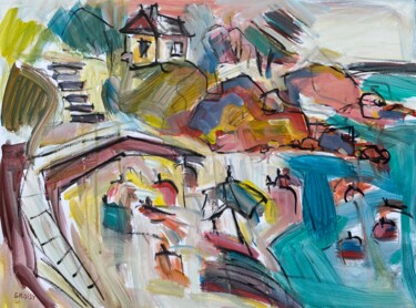 Peinture intitulée "Kerhostin - 3" par Jean-François Groisy, Œuvre d'art originale, Acrylique