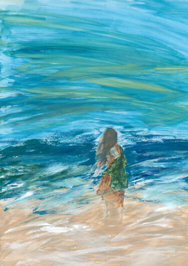 if I only could Peinture intitulée "if I only could" par Marta Iwanowska, Œuvre d'art originale, Acrylique