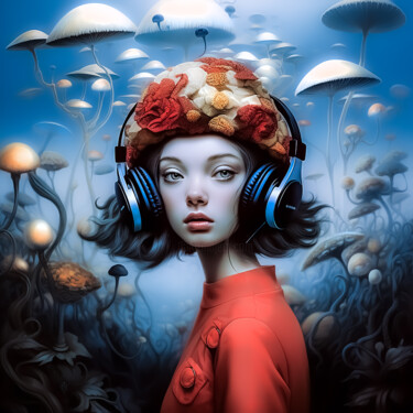 The sound of another world - No. 3 "The sound of anothe…" başlıklı Dijital Sanat Andrea Tscherbner tarafından, Orijinal sanat, AI tarafından oluşturulan görüntü