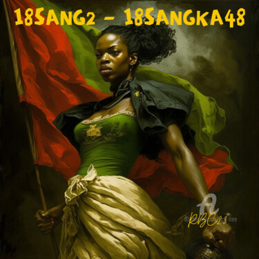 Digitale Kunst getiteld "18SANG2 - 18SANGKA48" door Rice Chelieuofficiel, Origineel Kunstwerk, AI gegenereerde afbeelding
