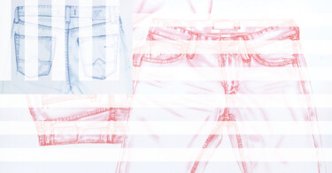 图画 标题为“Jeans Composition” 由Jean-Charles Hecquet, 原创艺术品, 铅笔