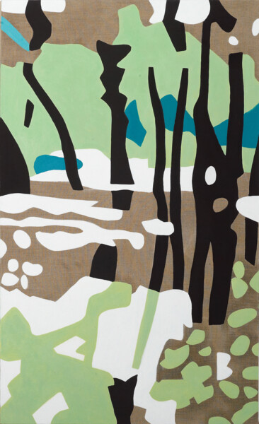 Peinture intitulée "Reflets 2 - 2020" par Clara Ramirez Katz, Œuvre d'art originale, Huile Monté sur Châssis en bois