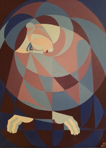 Malerei mit dem Titel "MOMENT" von Edith Stütz, Original-Kunstwerk, Öl