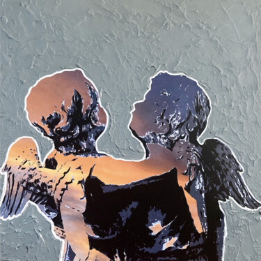 Peinture intitulée "20H42" par Raphaël André, Œuvre d'art originale, Acrylique