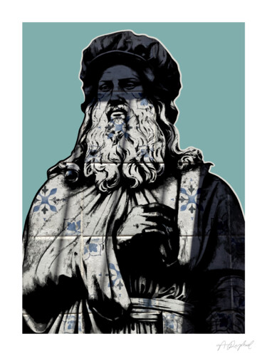 Arts numériques intitulée "Azurin" par Raphaël André, Œuvre d'art originale, Peinture numérique