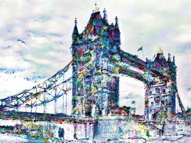 Puente de Londres/XL large original artwork Digital Arts titled "Puente de Londres/X…" by Javier Diaz, Original Artwork, Manipulated Photography