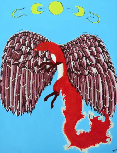 Peinture intitulée "Evangélique" par Julie Gosse, Œuvre d'art originale, Acrylique Monté sur Châssis en bois
