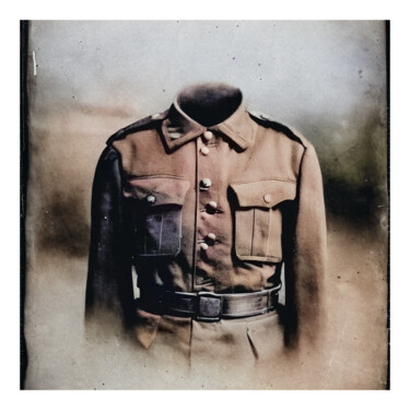 数字艺术 标题为“PATRIOT” 由Josep Domènech, 原创艺术品, AI生成的图像 安装在纸板上