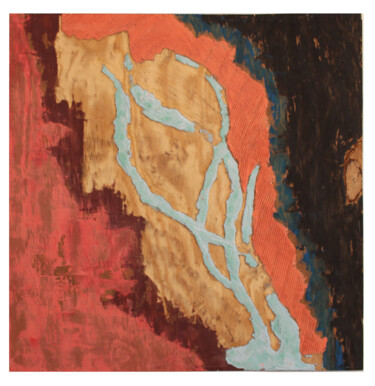 Schilderij getiteld "Abstract 10" door Adrien Réaucreux, Origineel Kunstwerk, Acryl