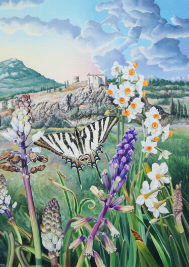 Notre climat tempéré s'en est allé! Composition 156 제목이 "Notre climat tempér…"인 미술작품 Bernard Domange로, 원작, 기름