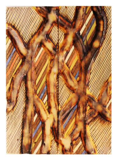 Schilderij getiteld "Abstract 12" door Adrien Réaucreux, Origineel Kunstwerk, Acryl