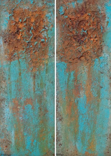 绘画 标题为“Weathered” 由Nanda Van Der Vliet, 原创艺术品, 丙烯