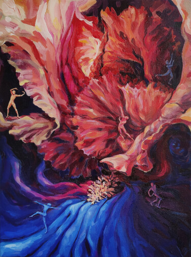 Bloomin movement inside #1 绘画 标题为“Bloomin movement in…” 由Anna Lazar, 原创艺术品, 丙烯