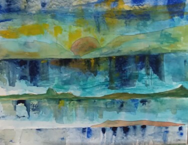 Pittura intitolato "mer 19" da Nizard Dominique, Opera d'arte originale, Acquarello