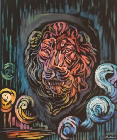 The essence of a predator 绘画 标题为“The essence of a pr…” 由Shaliko Saghatelyan, 原创艺术品, 油
