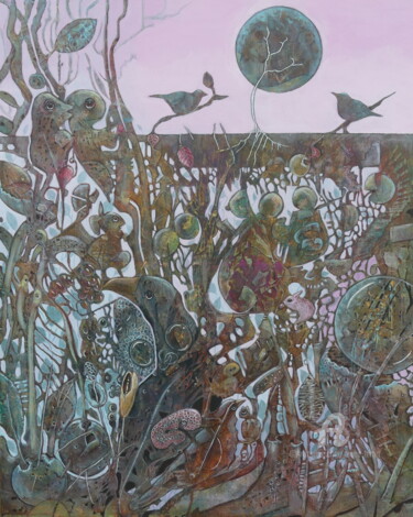 Peinture intitulée "Plénitude" par Renée Tortet, Œuvre d'art originale, Acrylique