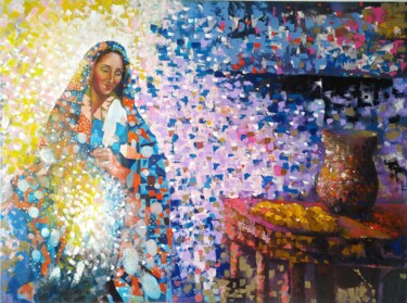 O Anúncio do Rei Pintura intitulada "O Anúncio do Rei" por Jorge Ferreira, Obras de arte originais, Óleo