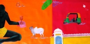 indian old mong. 绘画 标题为“indian old mong.” 由Izhar Alam, 原创艺术品, 油