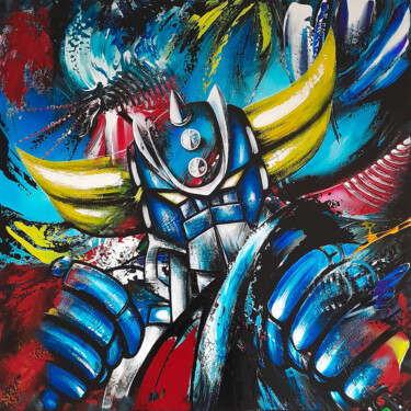 绘画 标题为“"Super Grendizer"” 由Estelle Barbet, 原创艺术品, 丙烯