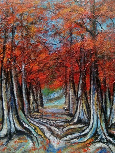 绘画 标题为“Early autumn” 由Sasha Brisac, 原创艺术品, 丙烯
