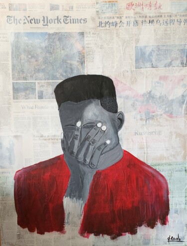 Peinture intitulée "GOT NEWS?" par Philodo, Œuvre d'art originale, Acrylique Monté sur Châssis en bois