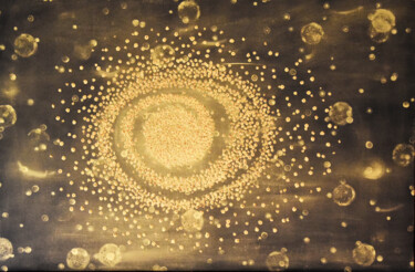 Painting titled "The Circle Theory -…" by Faye Zxz, Original Artwork, Oil