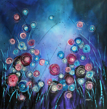 Peinture intitulée ""Wonderstorms" # 7" par Cecilia Frigati, Œuvre d'art originale, Acrylique