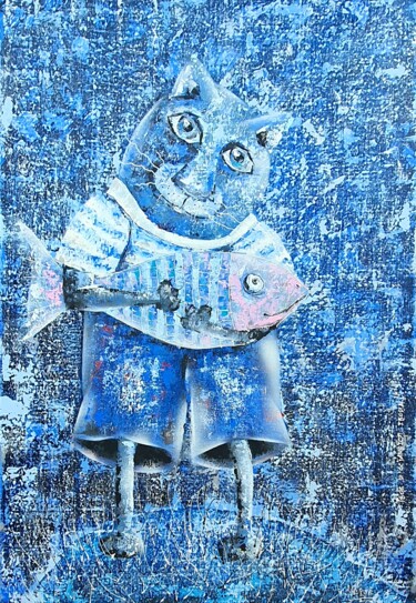 绘画 标题为“My fish” 由Maria Nesterova, 原创艺术品, 丙烯