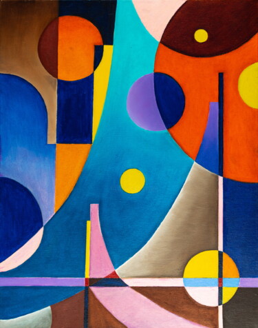「Abstract Hand geome…」というタイトルの写真撮影 Faces Studioによって, オリジナルのアートワーク, アクリル
