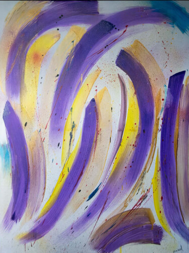 Peinture intitulée "Directions" par Isabelle Cros, Œuvre d'art originale, Acrylique Monté sur Châssis en bois