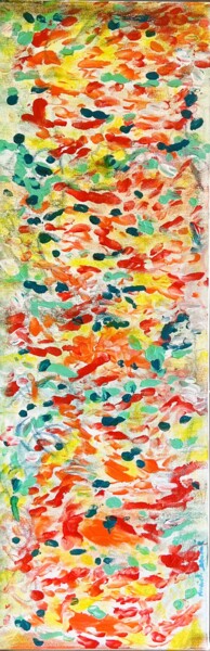 Peinture intitulée "Electron libre" par Muriel Deumie, Œuvre d'art originale, Acrylique Monté sur Châssis en bois