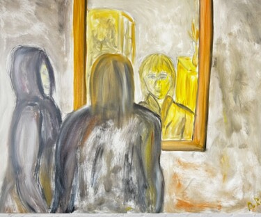 Le reflet Peinture intitulée "Le reflet" par Olivier De Pooter, Œuvre d'art originale, Huile