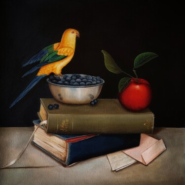 Painting titled "Letter from my Love" by Priyanka Singh, Original Artwork, Oil