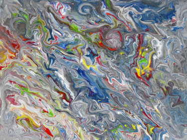 Peinture intitulée "Quand l'espoir naît…" par Isabelle Cros, Œuvre d'art originale, Acrylique Monté sur Châssis en bois