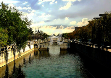 Photography titled "China - River at Na…" by Clement Tsang, Original Artwork, Digital Photography