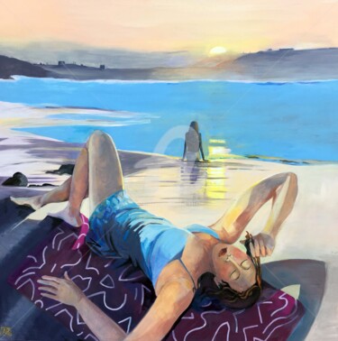 "Last of the Rays" başlıklı Tablo Angela Brittain tarafından, Orijinal sanat, Petrol Ahşap Sedye çerçevesi üzerine monte edi…