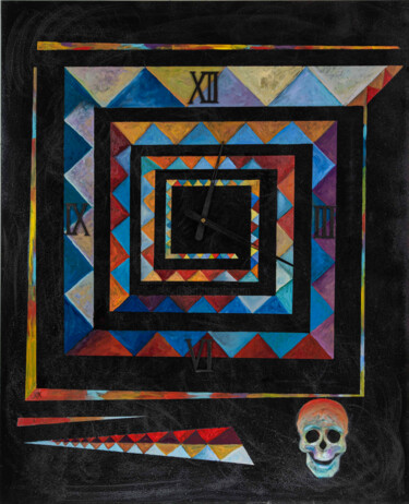 绘画 标题为“WELLS OF TIME” 由Alexander Klyatskiy, 原创艺术品, 油