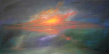 Malerei mit dem Titel "Whispers of the See" von Sophia Kühn, Original-Kunstwerk, Acryl