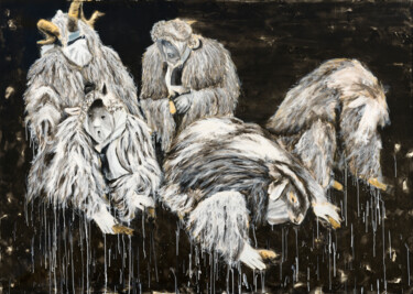 Pantomima Painting titled "Pantomima" by Vuhed, Original Artwork, Acrylic