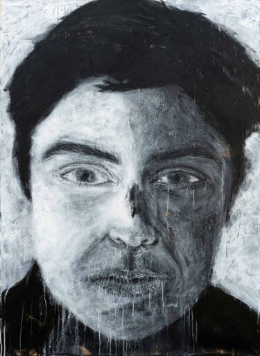 Painting titled "Paso del tiempo" by Vuhed, Original Artwork, Acrylic Mounted on Wood Stretcher frame