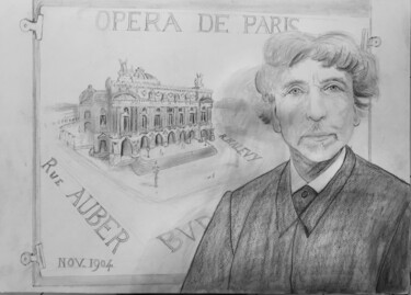 图画 标题为“Opéra moi” 由Eric Garnier (Idji), 原创艺术品, 石墨