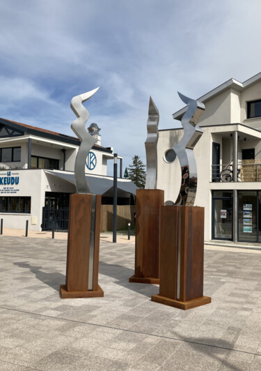 Sculptuur getiteld "CREATION MONUMENTAL…" door Gerard Bogo, Origineel Kunstwerk, Roestvrij Staal