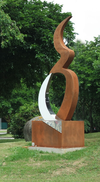 "CREATION MONUMENTAL…" başlıklı Heykel Gerard Bogo tarafından, Orijinal sanat, Paslanmaz Çelik