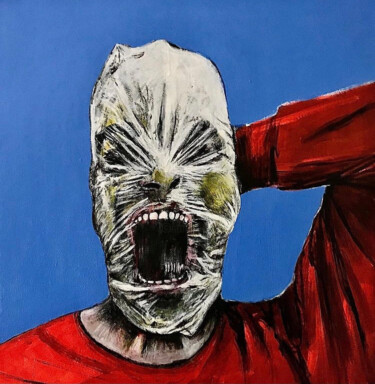Painting titled "Without oxygen" by Vaxo Lang, Original Artwork, Acrylic