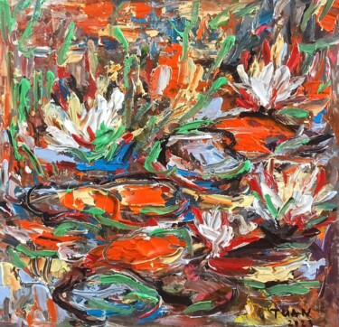 绘画 标题为“Water Lilies 8” 由Anh  Tuan Le, 原创艺术品, 丙烯